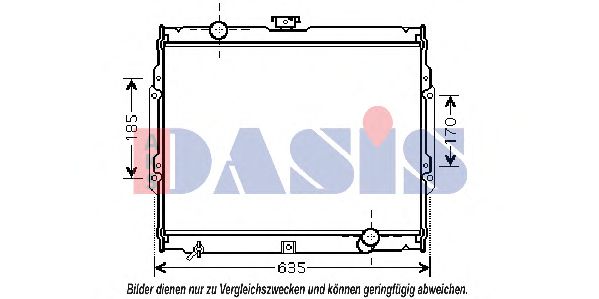 Imagine Radiator, racire motor AKS DASIS 560021N