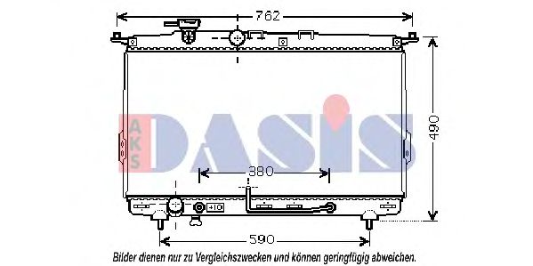 Imagine Radiator, racire motor AKS DASIS 560024N