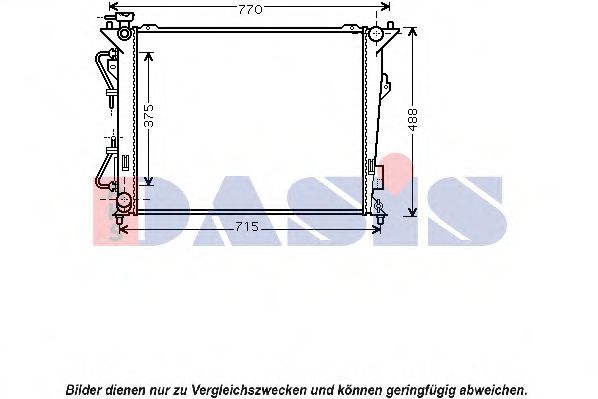 Imagine Radiator, racire motor AKS DASIS 560042N