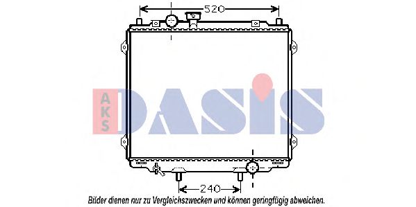 Imagine Radiator, racire motor AKS DASIS 560043N