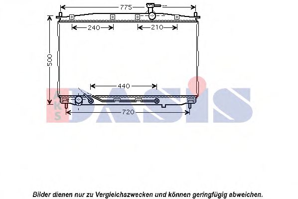 Imagine Radiator, racire motor AKS DASIS 560044N