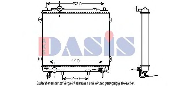 Imagine Radiator, racire motor AKS DASIS 560045N