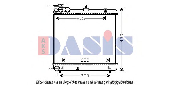 Imagine Radiator, racire motor AKS DASIS 560047N