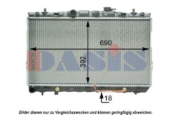 Imagine Radiator, racire motor AKS DASIS 560051N