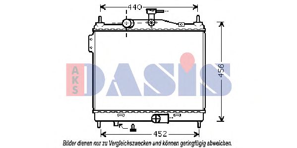 Imagine Radiator, racire motor AKS DASIS 560057N