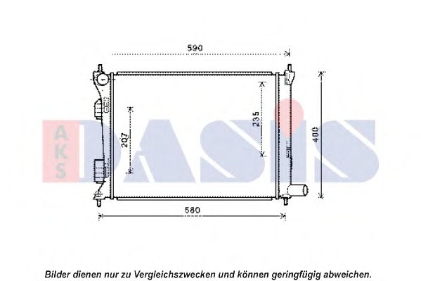 Imagine Radiator, racire motor AKS DASIS 560070N