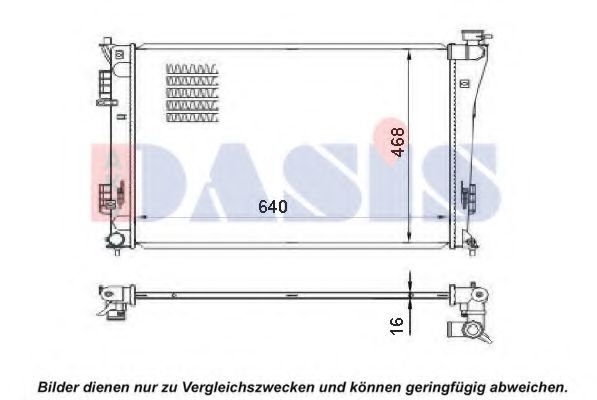 Imagine Radiator, racire motor AKS DASIS 560074N