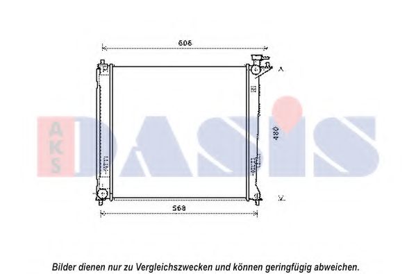 Imagine Radiator, racire motor AKS DASIS 560079N