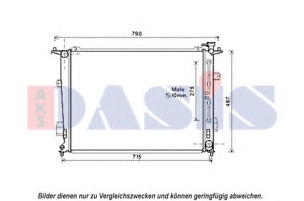 Imagine Radiator, racire motor AKS DASIS 560081N