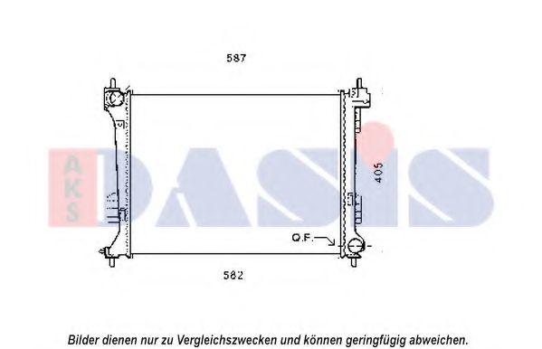 Imagine Radiator, racire motor AKS DASIS 560083N