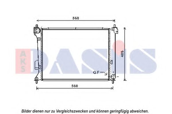 Imagine Radiator, racire motor AKS DASIS 560085N