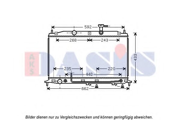 Imagine Radiator, racire motor AKS DASIS 560086N