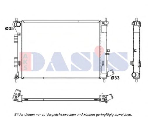 Imagine Radiator, racire motor AKS DASIS 560088N