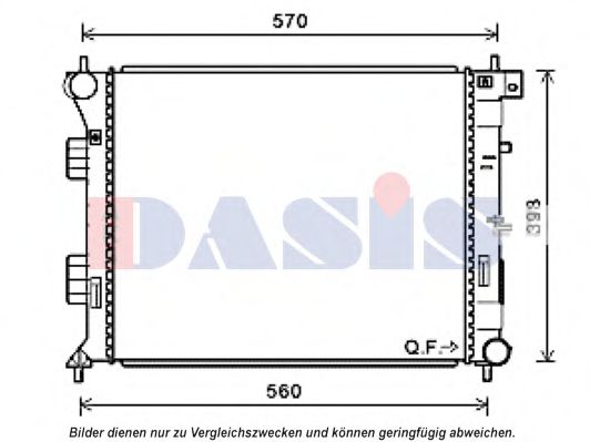 Imagine Radiator, racire motor AKS DASIS 560089N