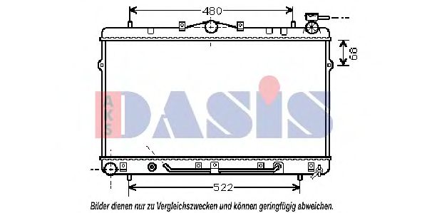 Imagine Radiator, racire motor AKS DASIS 560230N