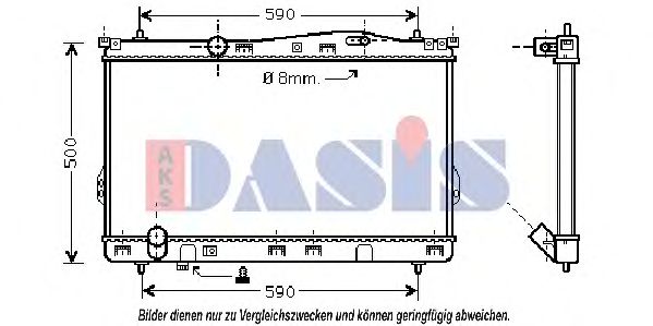 Imagine Radiator, racire motor AKS DASIS 560400N