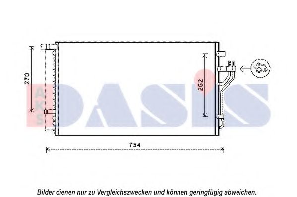 Imagine Condensator, climatizare AKS DASIS 562033N