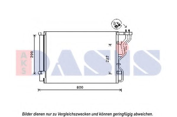 Condensator, climatizare AKS DASIS 562036N