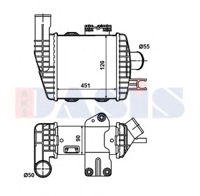 Imagine Intercooler, compresor AKS DASIS 567000N