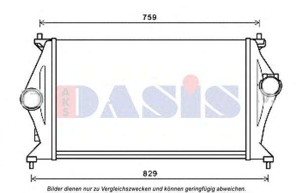 Imagine Intercooler, compresor AKS DASIS 567012N