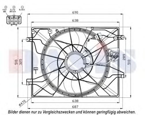 Imagine Ventilator, radiator AKS DASIS 568048N