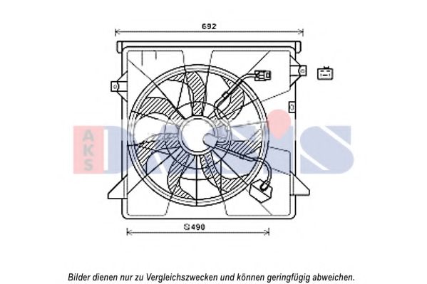 Imagine Ventilator, radiator AKS DASIS 568055N