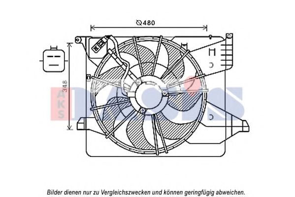 Imagine Ventilator, radiator AKS DASIS 568056N