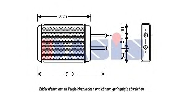 Imagine Schimbator caldura, incalzire habitaclu AKS DASIS 569000N