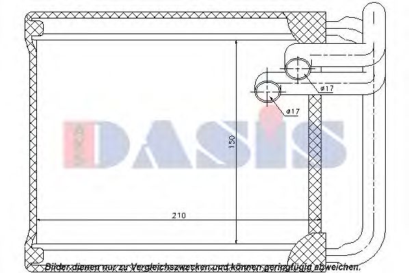 Imagine Schimbator caldura, incalzire habitaclu AKS DASIS 569004N