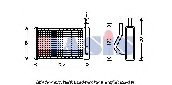 Imagine Schimbator caldura, incalzire habitaclu AKS DASIS 569008N