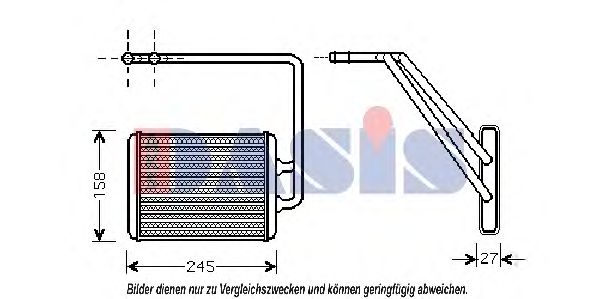 Imagine Schimbator caldura, incalzire habitaclu AKS DASIS 569009N