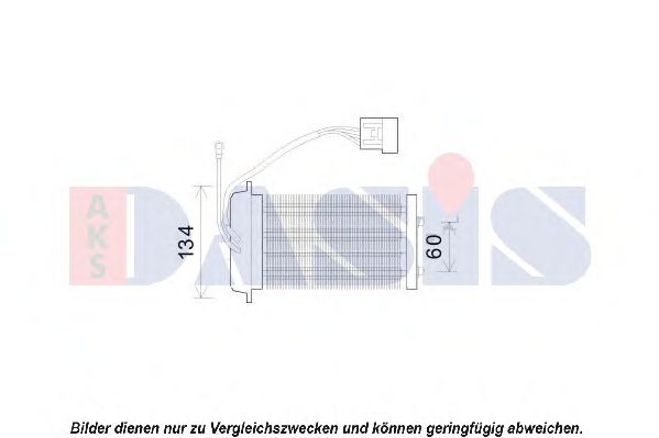 Imagine Schimbator caldura, incalzire habitaclu AKS DASIS 569019N