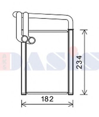 Imagine Schimbator caldura, incalzire habitaclu AKS DASIS 569027N