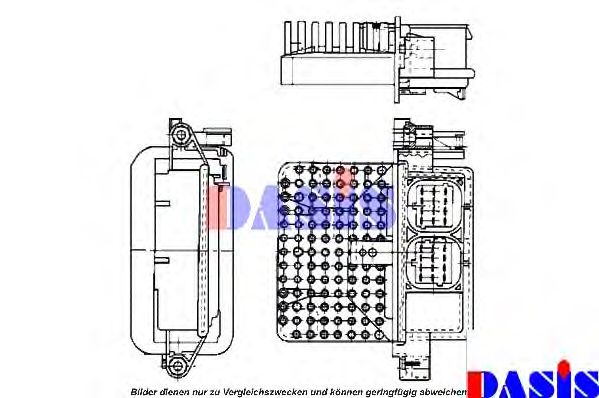 Imagine unitate de control,incalzire/ventilatie AKS DASIS 740108N