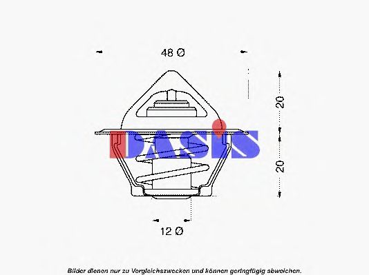 Imagine termostat,lichid racire AKS DASIS 750383N