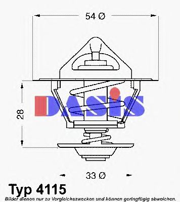 Imagine termostat,lichid racire AKS DASIS 750507N