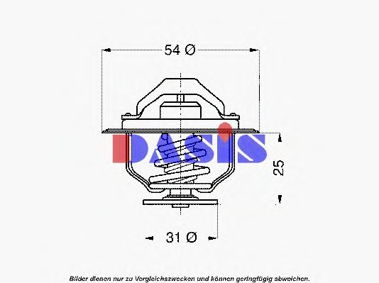 Termostat,lichid racire AKS DASIS 751894N