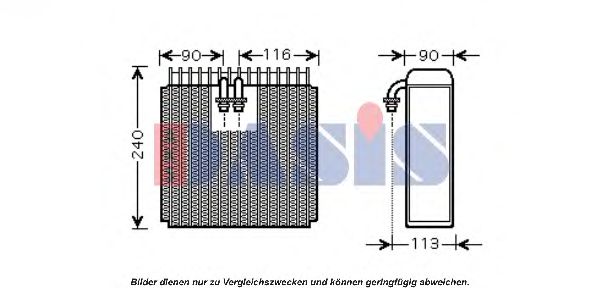 Imagine evaporator,aer conditionat AKS DASIS 820046N