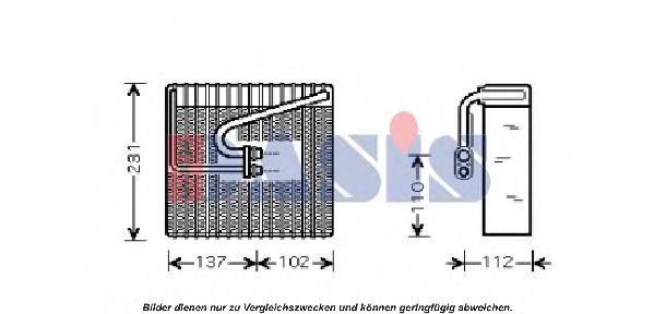 Imagine evaporator,aer conditionat AKS DASIS 820064N