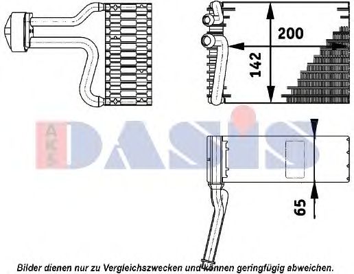 Imagine evaporator,aer conditionat AKS DASIS 820105N