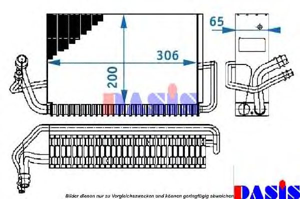 Imagine evaporator,aer conditionat AKS DASIS 820141N