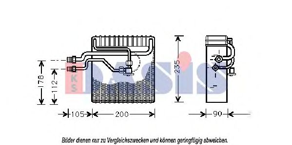 Imagine evaporator,aer conditionat AKS DASIS 820153N