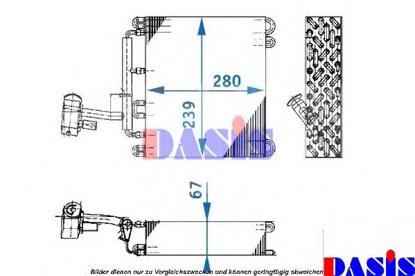 Imagine evaporator,aer conditionat AKS DASIS 820192N