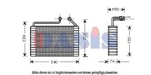 Imagine evaporator,aer conditionat AKS DASIS 820216N