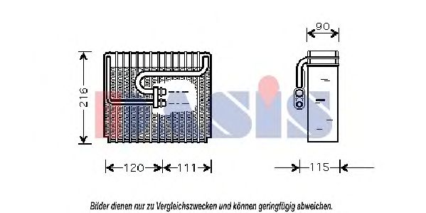 Imagine evaporator,aer conditionat AKS DASIS 820218N