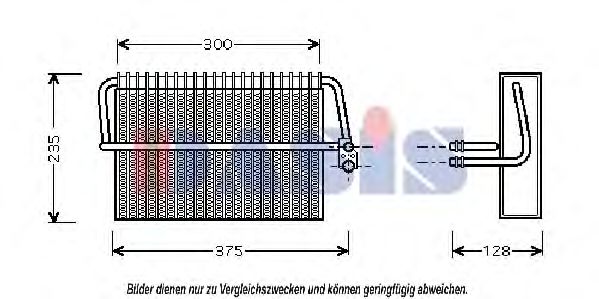 Imagine evaporator,aer conditionat AKS DASIS 820254N