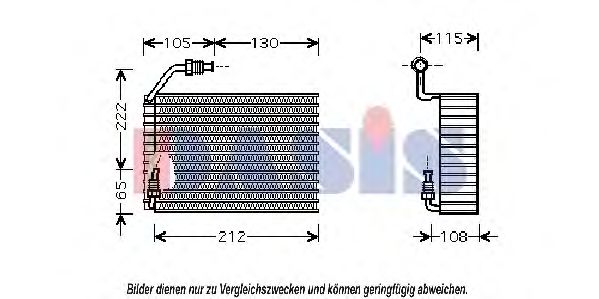 Imagine evaporator,aer conditionat AKS DASIS 820263N