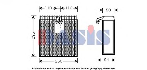 Imagine evaporator,aer conditionat AKS DASIS 820282N