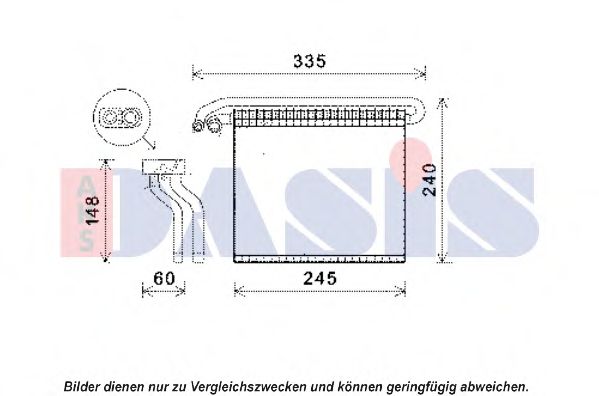 Imagine evaporator,aer conditionat AKS DASIS 820346N