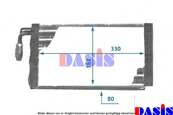 Evaporator,aer conditionat AKS DASIS 820790N